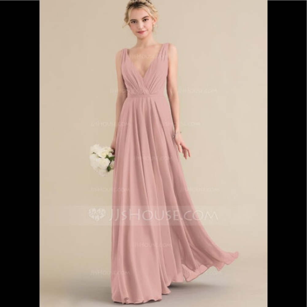 floor length chiffon dress from JJs House